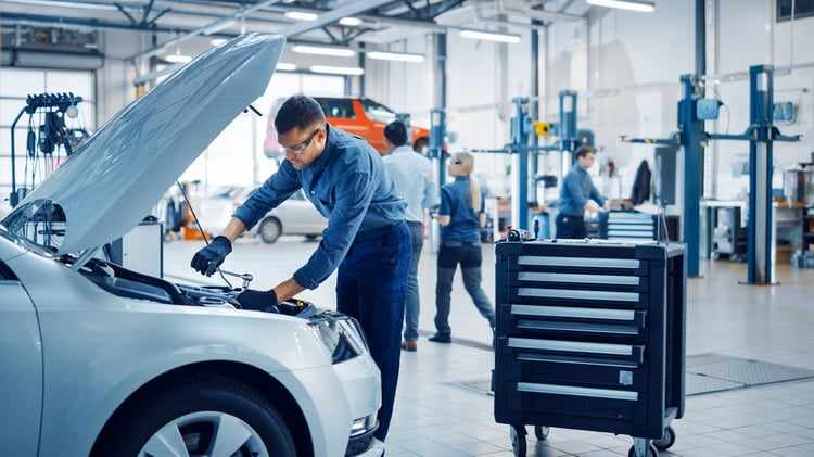 A man working at Automotive Service